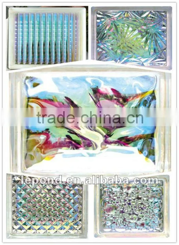 indoor art glass brick for decoration