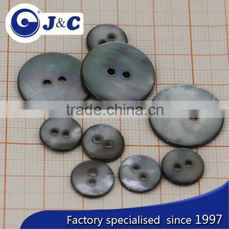 Smoke Black MOP natural shell buttons,black mother of pearl sea shells buttons.