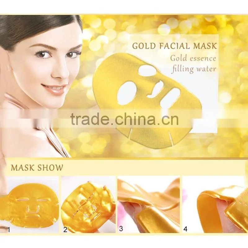 2016 Face Beauty And Wrinkle Removal Gold Collagen Facial Mask