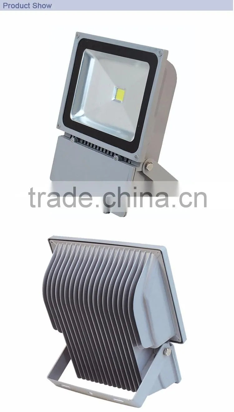 Ip65 aluminum outdoor stadium smd/cob 100w led flood light housing