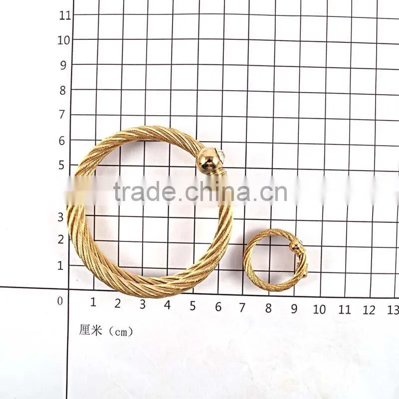 alibaba express turkey new trendy fashion crystal bracelet jewelry sets 2016