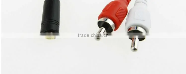 2016 new premium 3.5mm AUX audio cable female to 2-RCA Male Plugs AV Audio Video AUX Cable online shopping india