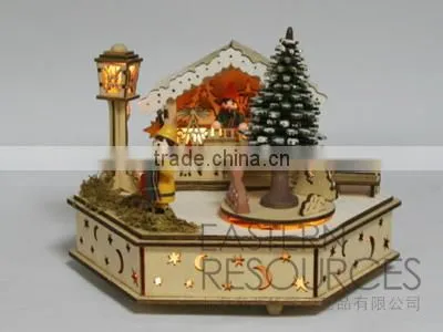 Laser Cut Christmas Music Box with LED Light