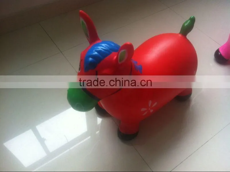 cartoon cayman,Bouncing Animal,Inflatable Jumping horse ,Hopper animal