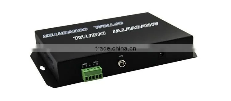 CCTV HD TVI/HDCVI/AHD 1/2/4/8/16/ch fiber optic video converter 8Ch HD TVI Video+1Ch RS485 data