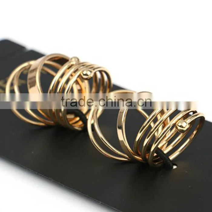 Gold ARMOR with MIDI Statement RING Metal SET