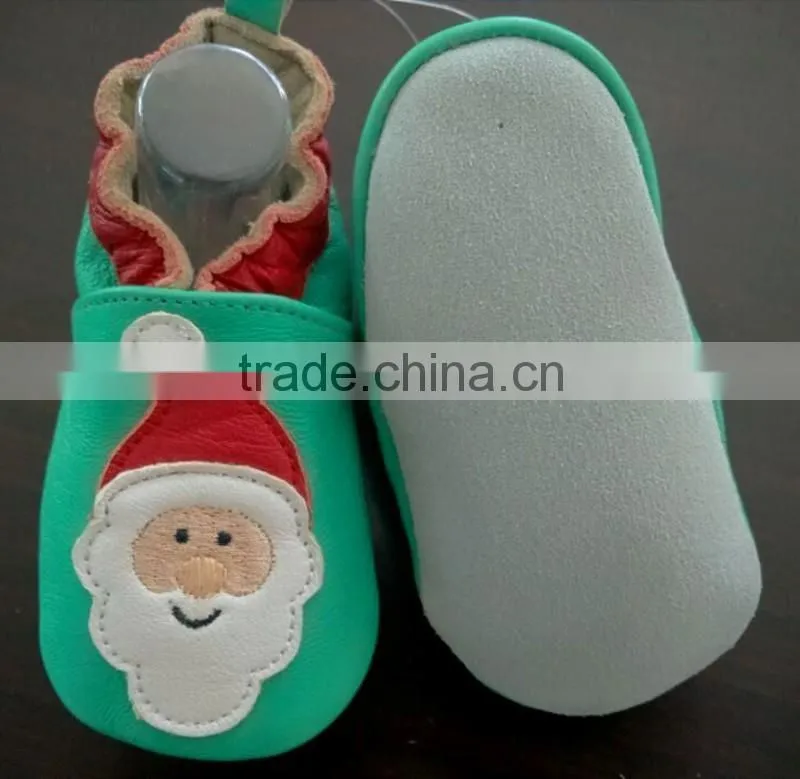 Nice lovely girl boy kids sheep leather baby soft sole shoes