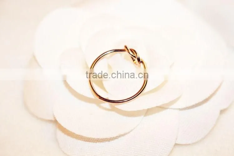 2015 Twist Heart Shape thin wedding Rings For Women Simple Anillos de las Mujeres