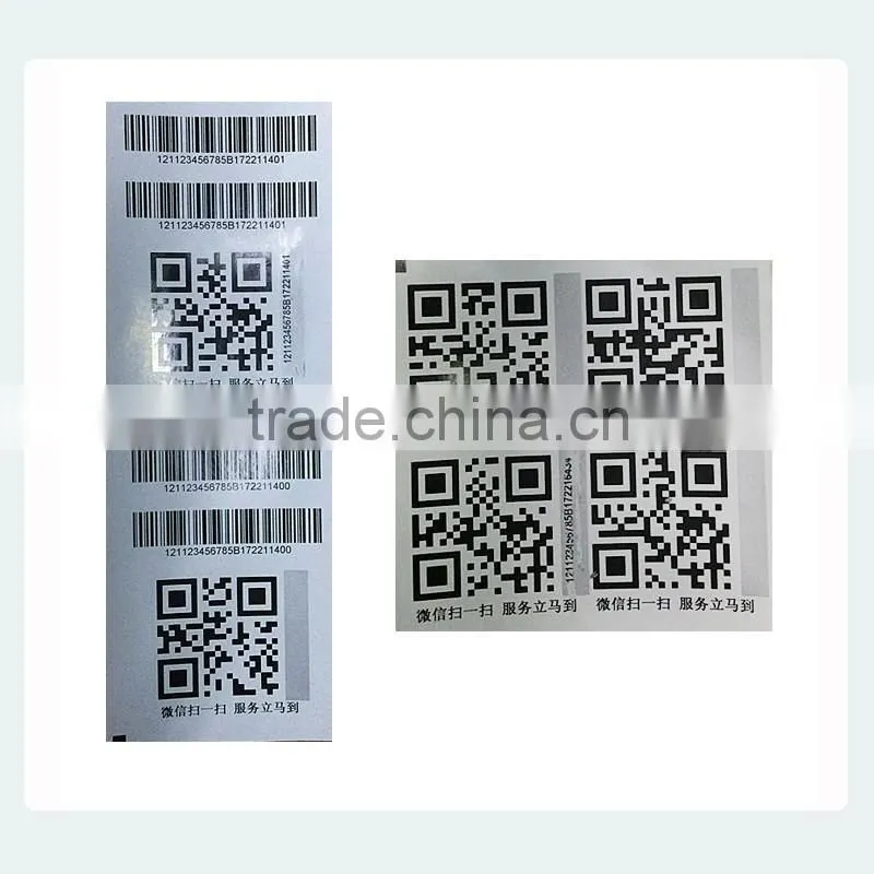 Customized high recognition printed barcode and 2-dimension code label