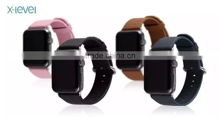 X-Level Elite Series Genuine Leather Watch Band For iWatch Wrist Strap For 38MM Apple Watch MT-4038