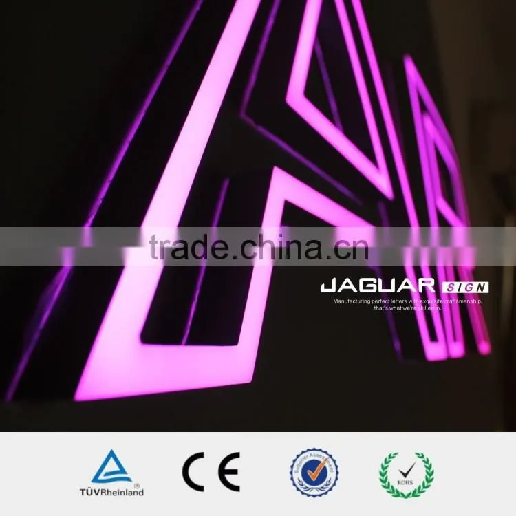 Custom design mini crystal sign waterproof led channle letter sign letters of alphabet beautiful sign