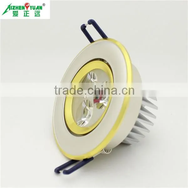 CE RoHS 220V gold silver recessed 3w high quality down lighting led