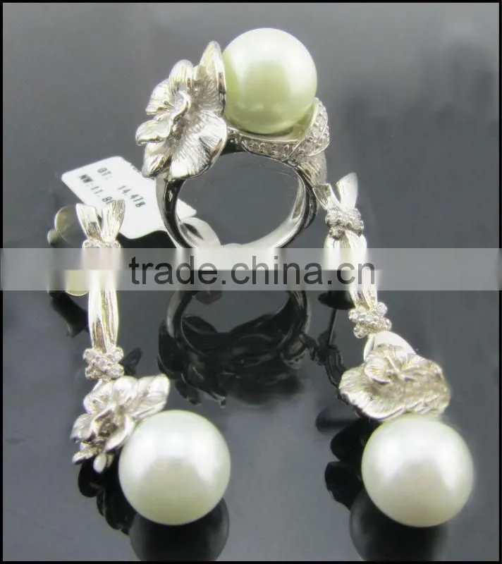 Vintage Style Jewelry Set with Freshwater Pearl, Vintage Jewelry