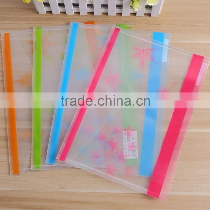 My clear bag A4 PP plastic transparent file bag document bag