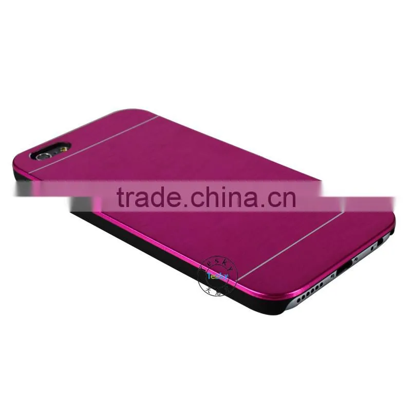 hybrid pc+metal cover case for iphone6, cover case for iphone6