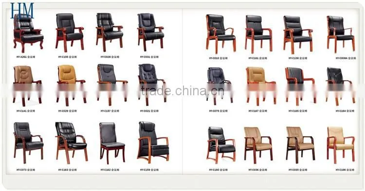 Synthetic brown leather leather swivel chair