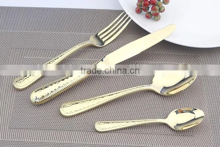 silver plated/24K Gold plated flatware cultery set 8026