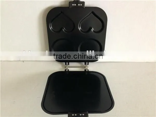 carbon steel non stick 4 round shape pancake cake mould bakeware