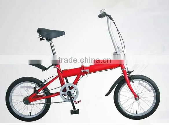 factory price hi-ten steel 20 inch 1 speed folded bicycle