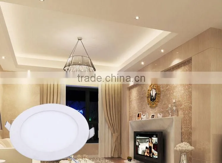 2014 high quality factory sale ultra thin led panel light, round square dimmable led panel, ultra slim ultra thin led downlight