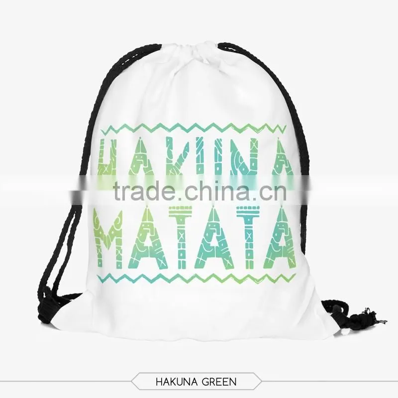 High Quality Custom 3D Print Wholesale Polyester Fabric Folding Shopping Bag