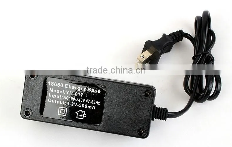 18650 charger Rechargeable Battery Wall Charger Portable 3.7V 500MA