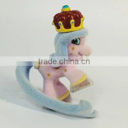 cheap horse little pony flocking toys