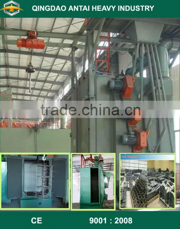 double hook shot blasting machine/shot blaster