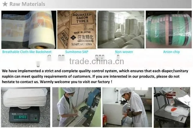 OEM brand panty liners/panty liners with wings/women pad