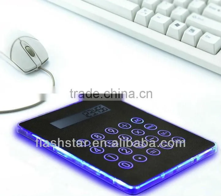 Creative Multifunction LED Mouse Pad Calculator
