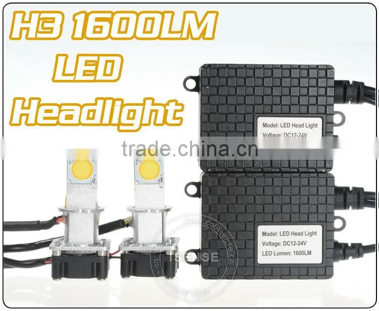 Hot car h3 led headlight bulbs 3200lm new arrival car accessory