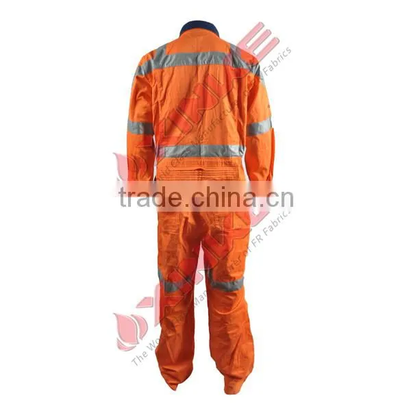 oil and gas flame retardant coverall used for personal protective equipment