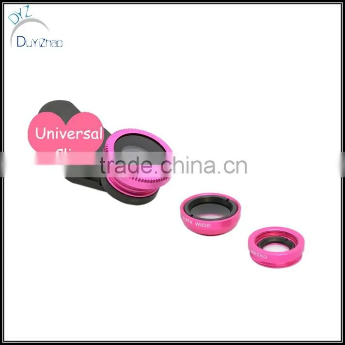 Wholesale Universal Lens Kit, 0.67x wide angle macro fisheye cell phone camera