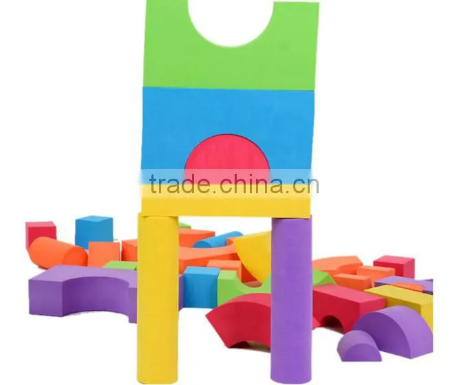 wholesale Colorful Building Toy Soft Eva Foam Block