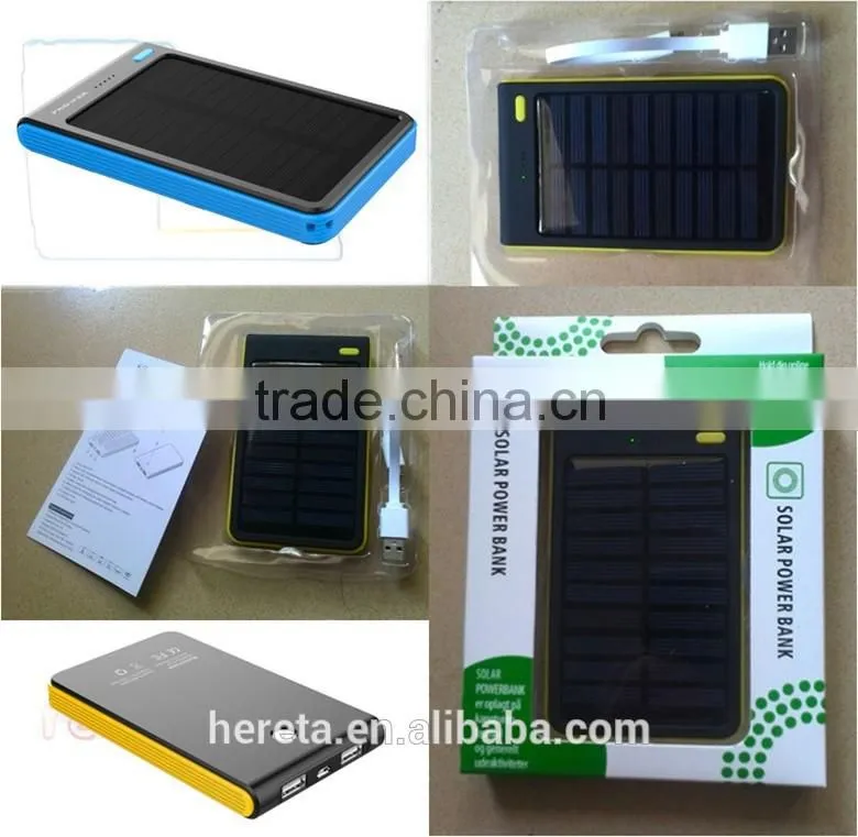 Newest product 8000mah solar power bank