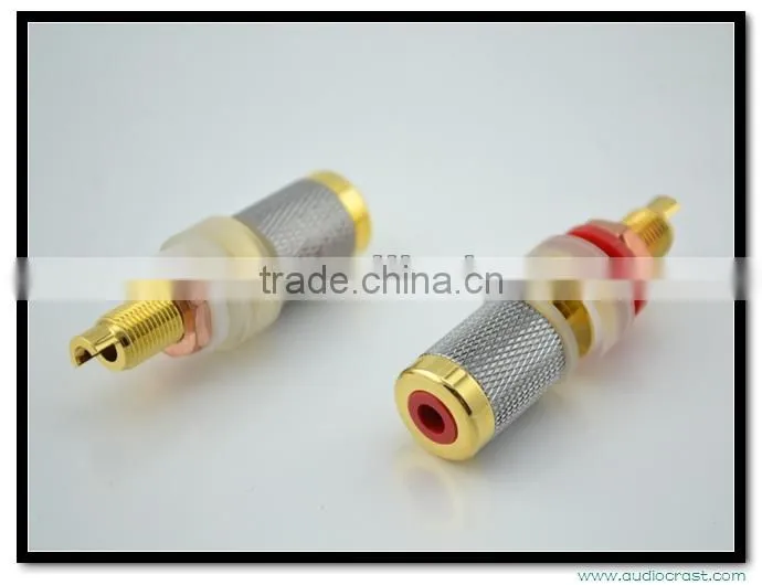 Audiocrast AB-303(G) High End Gold Plated Binding Post speaker connector Power Amplifier Connector
