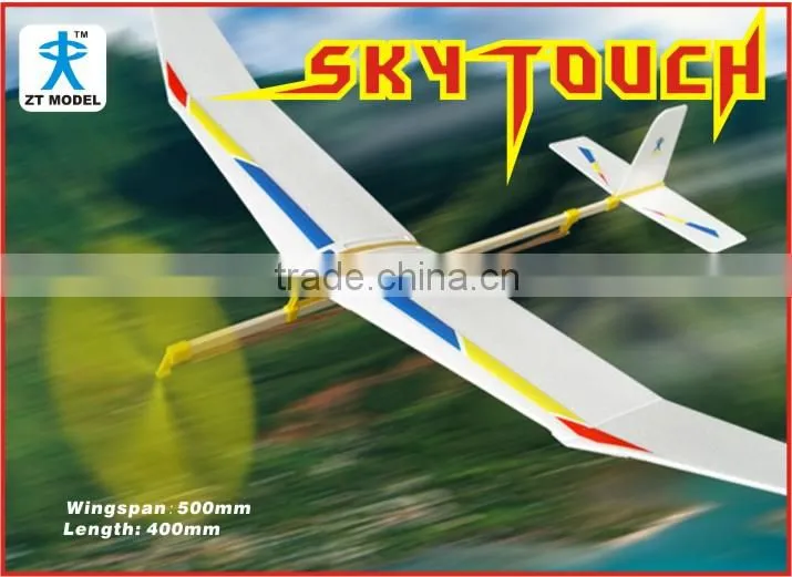 Sky Touch Rubber Powered Plane Educational Toy Rubber Band Plane