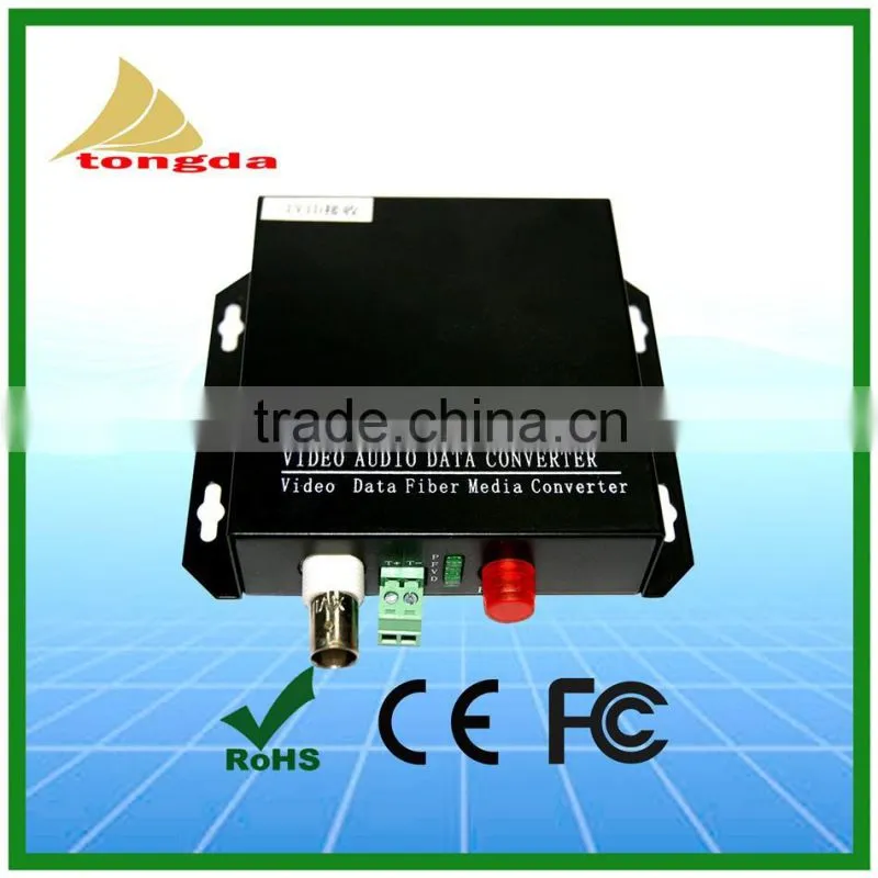 Fiber Optical Video Converter 4 channal BNC RG6 To Fiber optic Converter