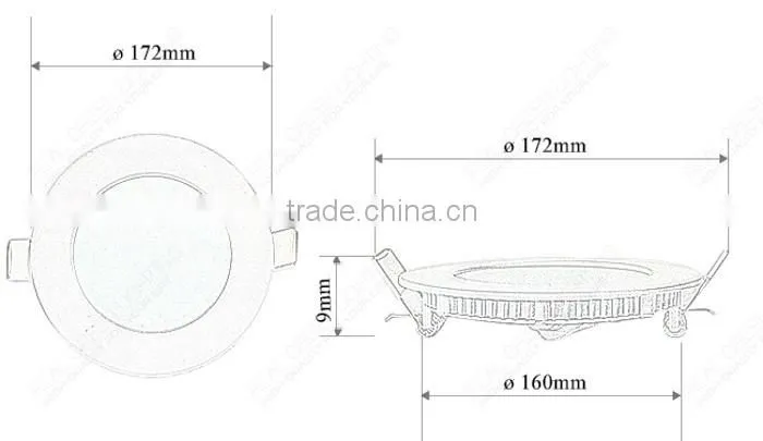 wholesale price 12W Round LED Panel Lighting