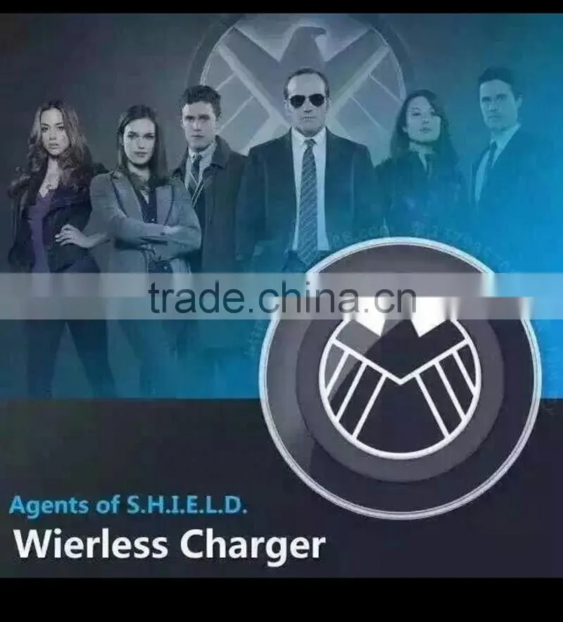 2015 new products hot selling Avengers edition Universal wireless charging pad for Samsung galaxy S6 S6 edge iphone 6 6+