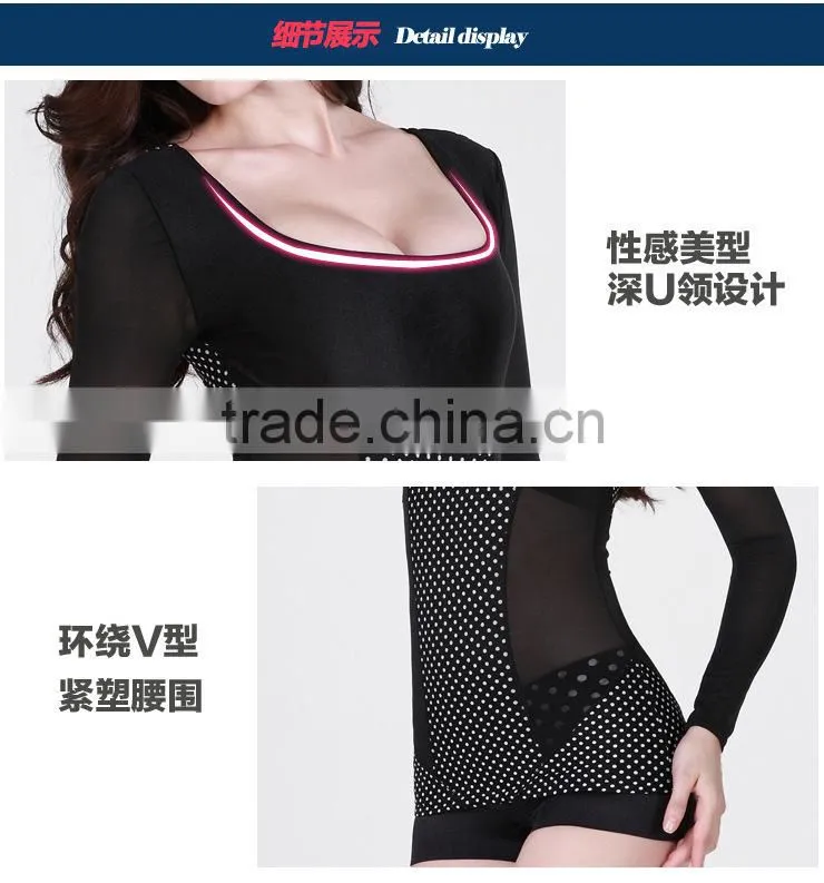 Long Sleeve Thermal Polka Dot Ladies Fancy Tops Roupas Femininas Pretty Women Clothing