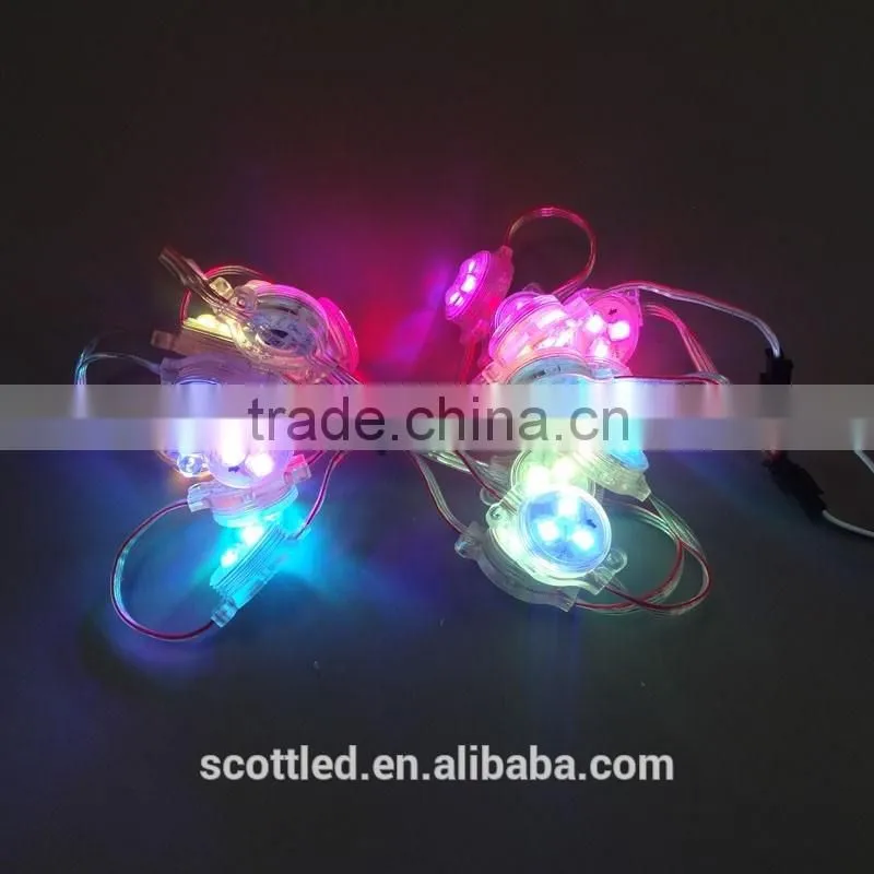 led 30mm mikly cover ws2811 ic led point light source smart controller disco Led Effect Light led dot light for advertising