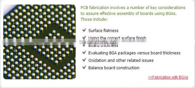 6 layer FR4 BGA PCB board for Auto Meter