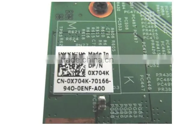 Original X704K 0X704K Laptop Motherboard For Dell E5500 Integrated 100% Tested