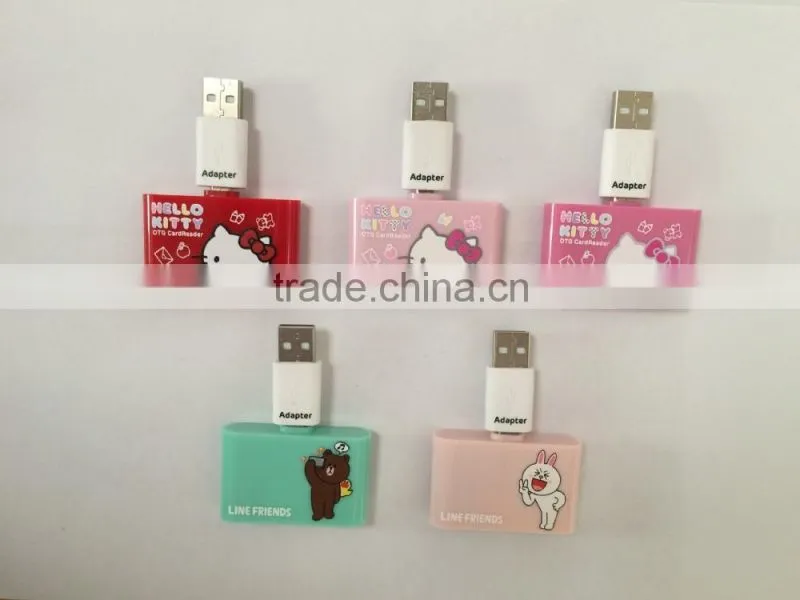 OTG Micro USB 4 In 1 SD Micro SD TF Card Reader for PC and Smartphone