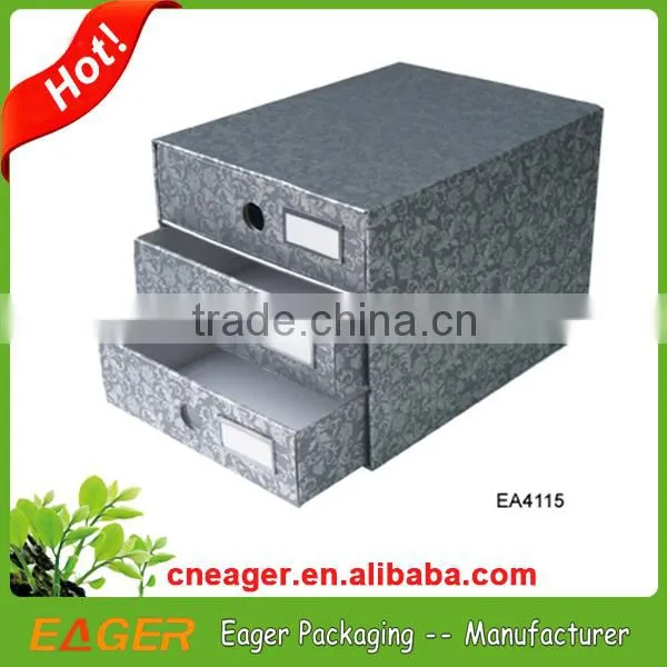 Decorative cardboard file folder 53*51*34, custom logo paper cardboard file folder