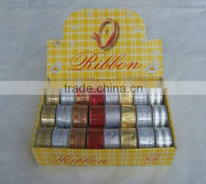 HOT SALE! Christmas Decorative Gift Wrapping Woven Fabric Ribbon