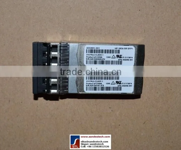 HP 455885-001 456096-001 455883-B21 HP BLADESYSTEM C-CLASS 10GB SFP+ SR TRANSCEIVER 10GB SFP+ SR