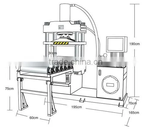 Stone hydraulic high pressure block cutting machine