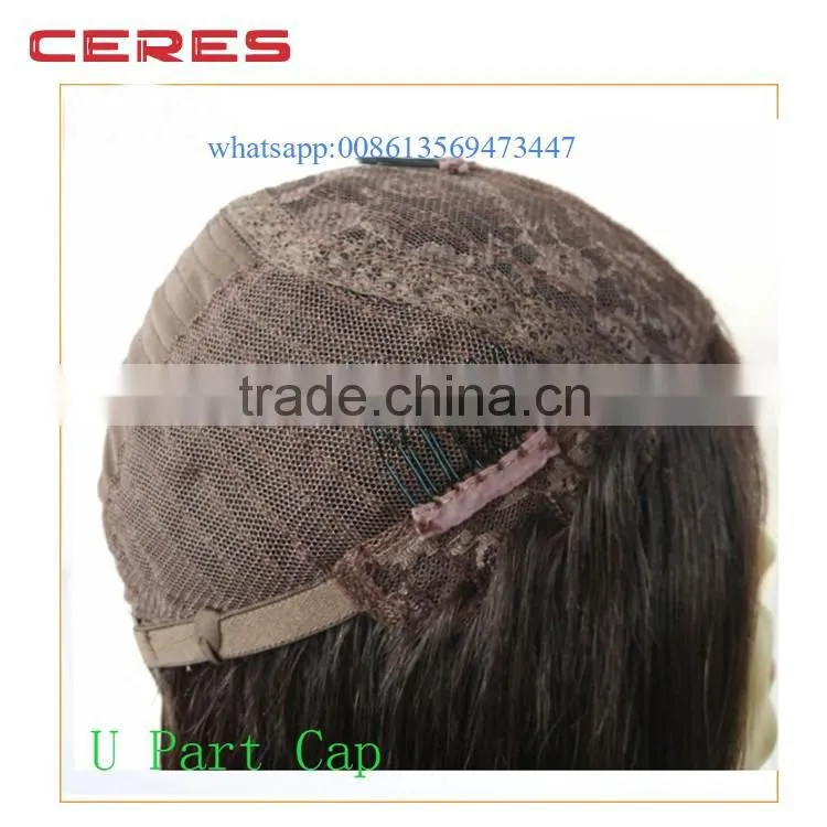 ceres-Perfect Lady cheap peruvian hair u part wig for sale